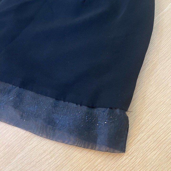 Women's Joseph Ribkoff Size 14 LBD Black Fringe Beaded Dress Sleeveless Cocktail - Picture 5 of 11